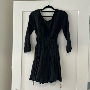 Free People Black Mini Dress